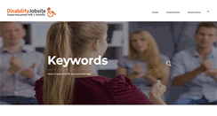 Desktop Screenshot of disabilityjobsite.co.uk