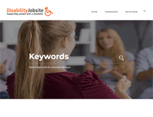 Tablet Screenshot of disabilityjobsite.co.uk